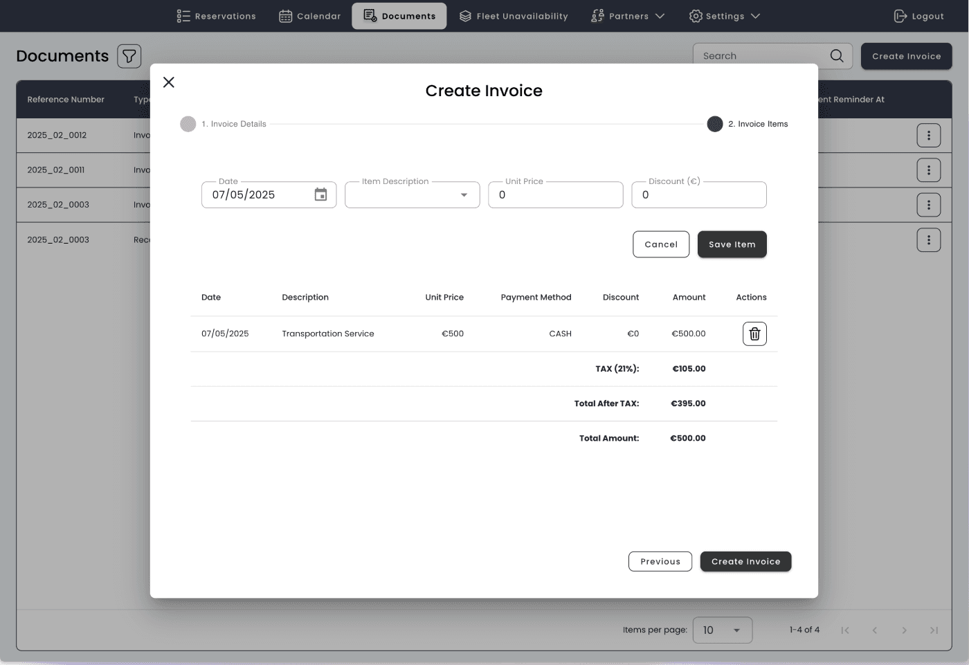 Create Invoice 2